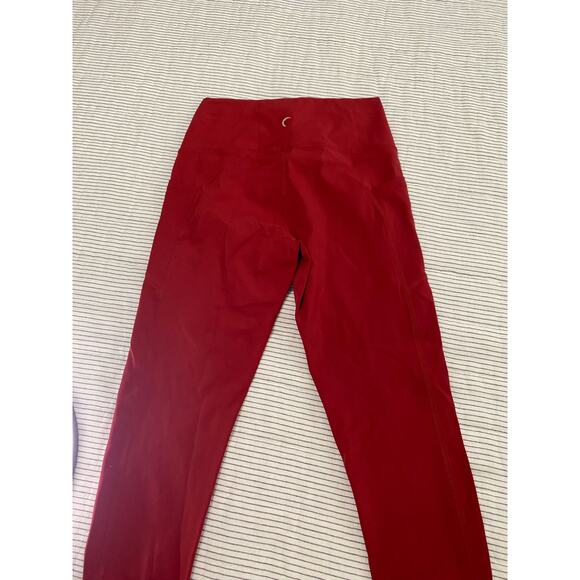 Zyia Active Cropped Burnt orange Cropped Leggings Media pockets Size 6-8 - Picture 5 of 8
